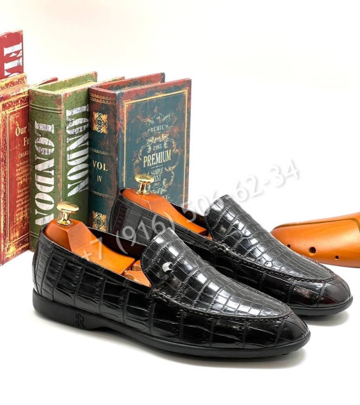 Лоферы Stefano Ricci из кожи крокодила 6358