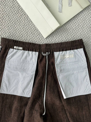 Брюки из льна Brunello Cucinelli 9939