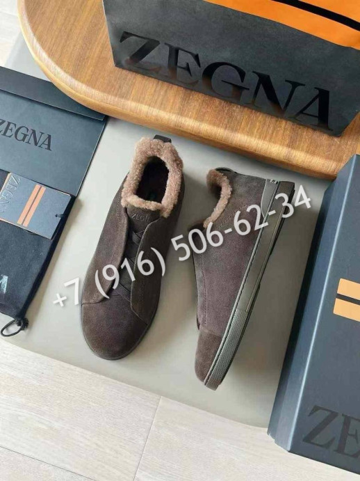 Кеды Zegna на меху 5890 1