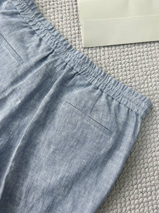 Брюки из льна Brunello Cucinelli 9940