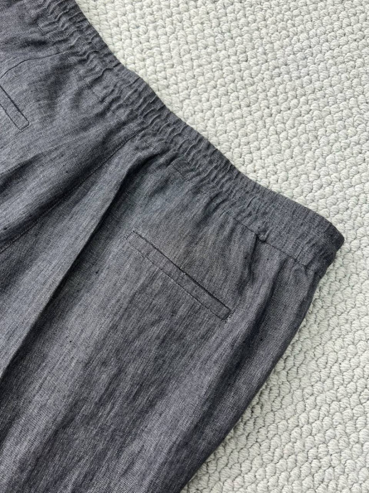 Брюки из льна Brunello Cucinelli 9941