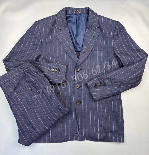 Классический костюм из льна Brunello Cucinelli 17535