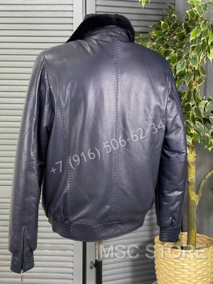 Кожаная куртка Stefano Ricci с мехом внутри 8170