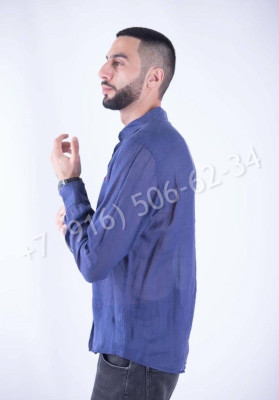 Рубашка из льна KITON 18534