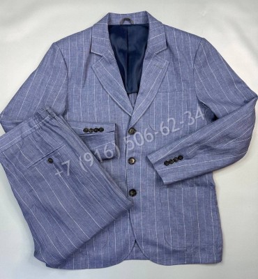 Классический костюм из льна Brunello Cucinelli 17536
