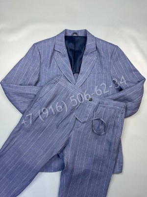 Классический костюм из льна Brunello Cucinelli 17536