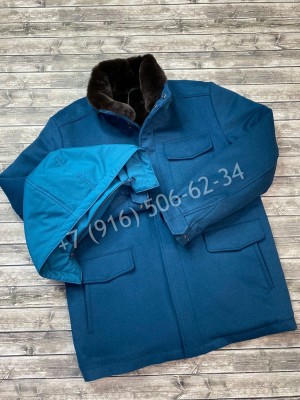 Кашемировое пальто Loro Piana с мехом внутри 7445