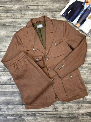 Прогулочный костюм Brunello Cucinelli из льна 29814