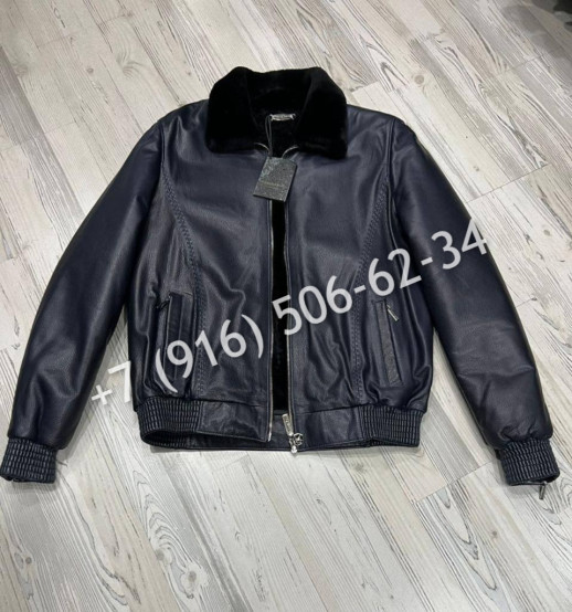 Кожаная куртка Stefano Ricci на меху 5422 1