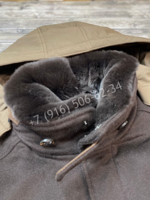 Кашемировое пальто Loro Piana с мехом внутри 7446