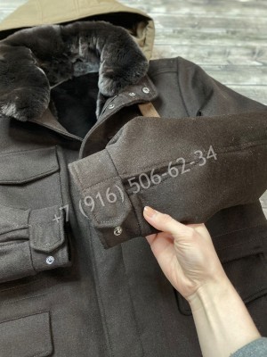 Кашемировое пальто Loro Piana с мехом внутри 7446