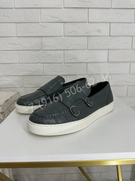 Слипоны Billionaire из кожи крокодила 19738