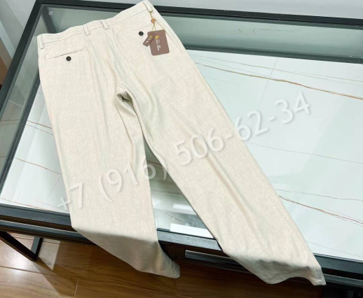 Брюки из льна Loro Piana 31424