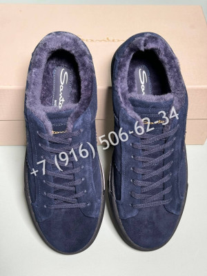 Кеды Santoni на меху 15981 1