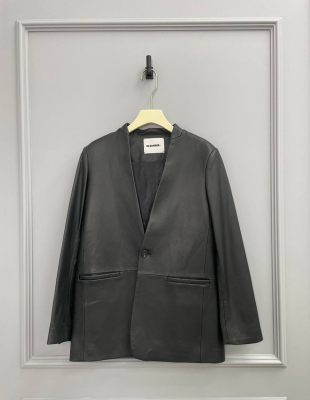 Пиджак кожаный Jil Sander 11821