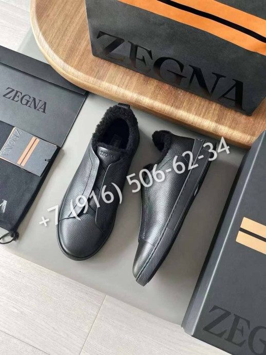 Кеды Zegna на меху 5890 5