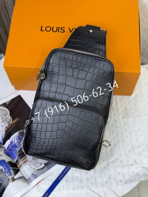 Слинг Louis Vuitton из кожи крокодила 29165 1