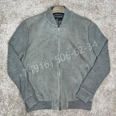 Комбинированная куртка из замши и трикотажа Tom Ford 16426