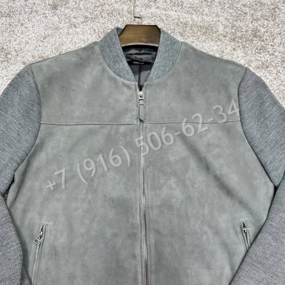 Комбинированная куртка из замши и трикотажа Tom Ford 16426