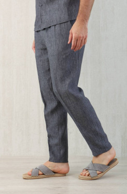 Брюки из льна Brunello Cucinelli 9944