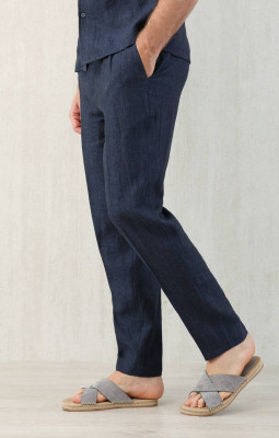 Брюки из льна Brunello Cucinelli 9944