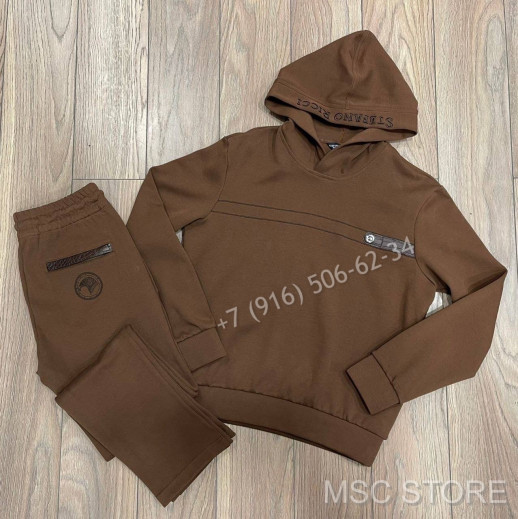 Спортивный костюм Stefano Ricci со вставками кожи крокодила 9191