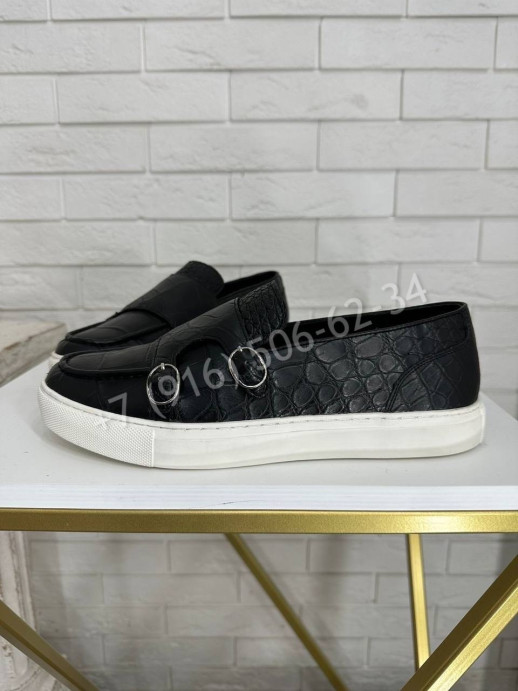 Слипоны Billionaire из кожи крокодила 19739