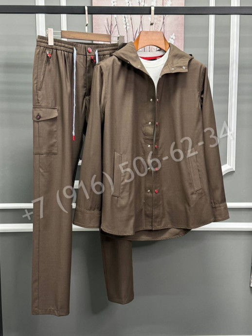 Прогулочный костюм из льна KITON 31425