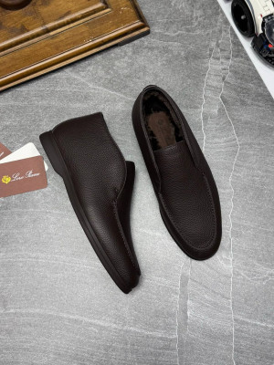 Лоферы Loro Piana с мехом 16053 2