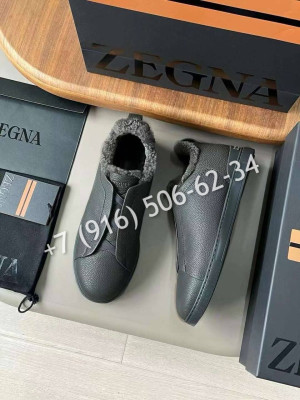 Кеды Zegna на меху 5890 6