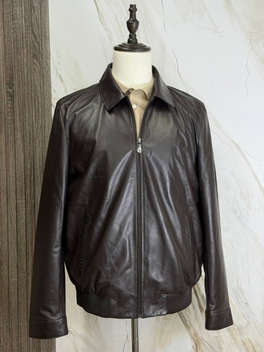 Кожаная куртка Brunello Cucinelli 28522 1