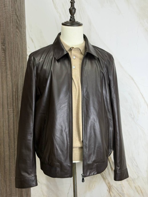 Кожаная куртка Brunello Cucinelli 28522 1