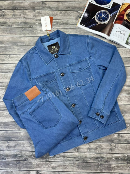 Прогулочный костюм из денима Loro Piana 34920