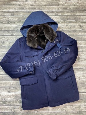 Кашемировое пальто Loro Piana с мехом внутри 7448