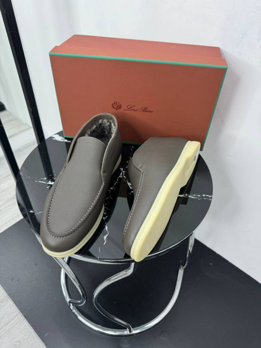 Лоферы Loro Piana на меху 21616 2