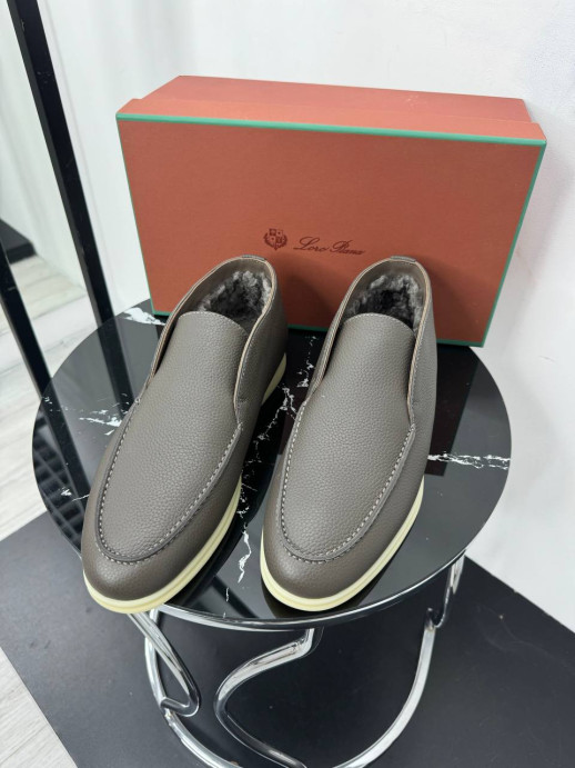 Лоферы Loro Piana на меху 21616 2