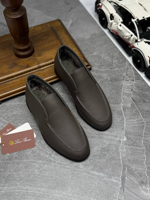 Лоферы Loro Piana с мехом 16053 3