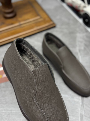 Лоферы Loro Piana с мехом 16053 3