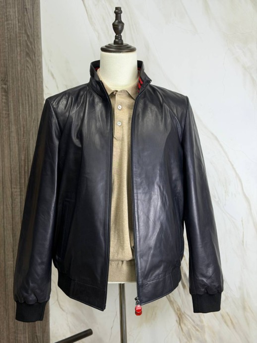 Кожаная куртка Kiton 5461