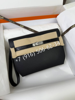 Клатч Hermes со вставками из кожи крокодила 24873 4