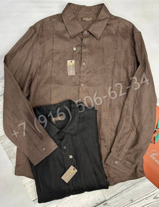 Рубашка из льна Loro Piana 31728