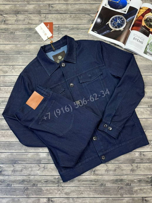 Прогулочный костюм из денима Loro Piana 34922