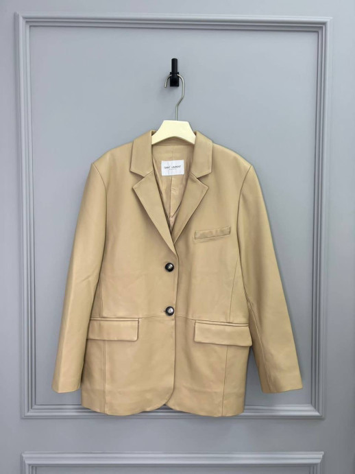 Кожаный пиджак YSL 10803