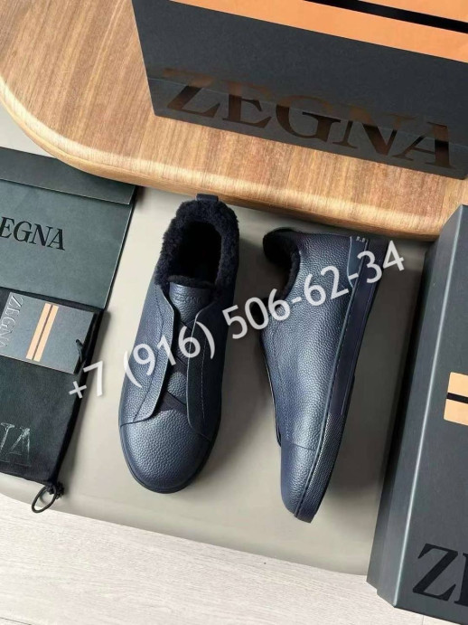 Кеды Zegna на меху 5890 9