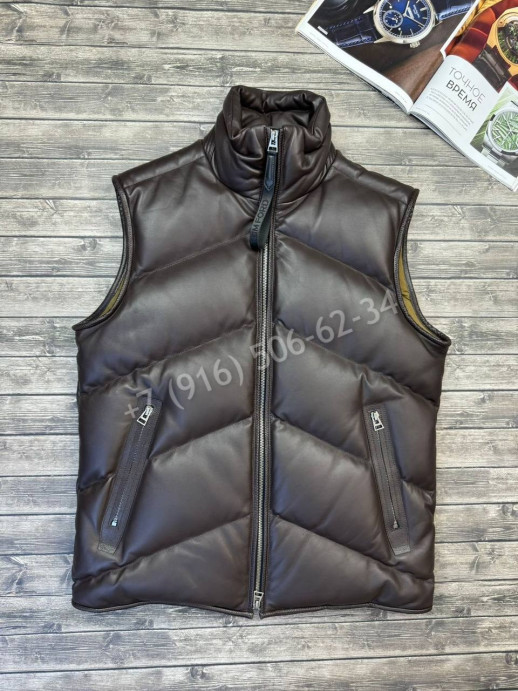 Жилетка из натуральной кожи Tom Ford 34125
