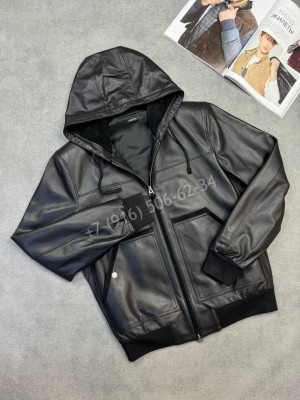 Кожаная куртка Kiton 34923