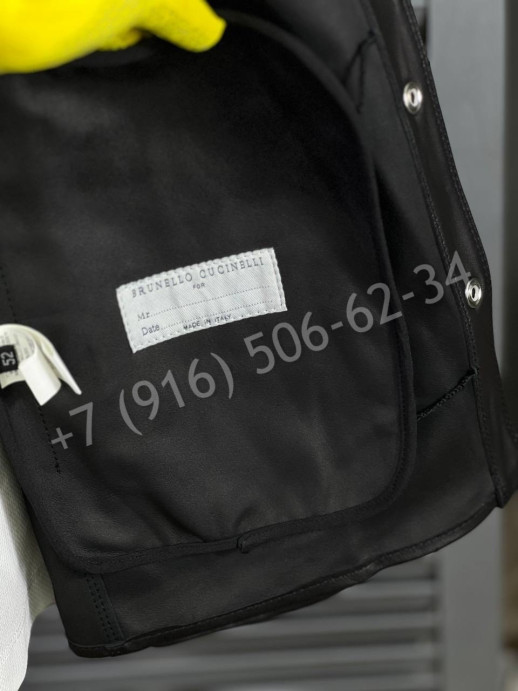 Кожаная куртка Brunello Cucinelli 20547