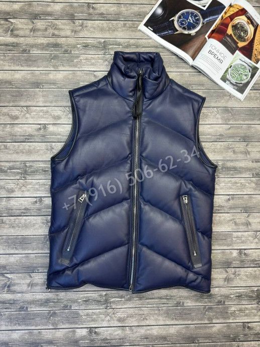 Жилетка из натуральной кожи Tom Ford 34126