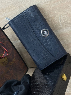 Барсетка Stefano Ricci из кожи крокодила 25395 2