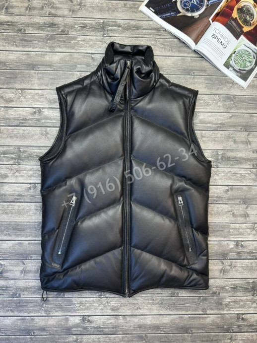 Жилетка из натуральной кожи Tom Ford 34127